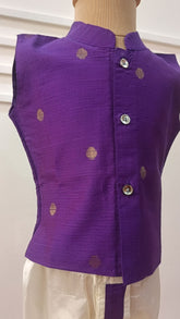 Infants  Classic Purple  Dhoti Set